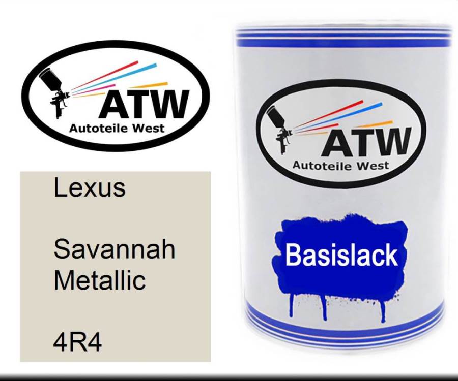 Lexus, Savannah Metallic, 4R4: 500ml Lackdose, von ATW Autoteile West.